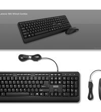 Lenovo 160 Wired Combo Keyboard & Mouse